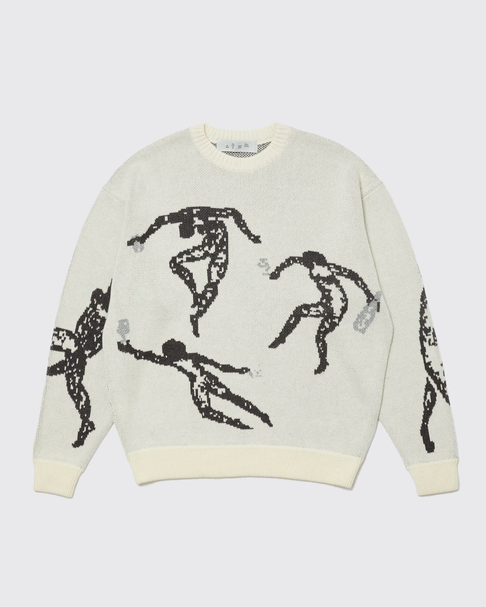 JACQUARD COTTON CREWNECK SWEATER