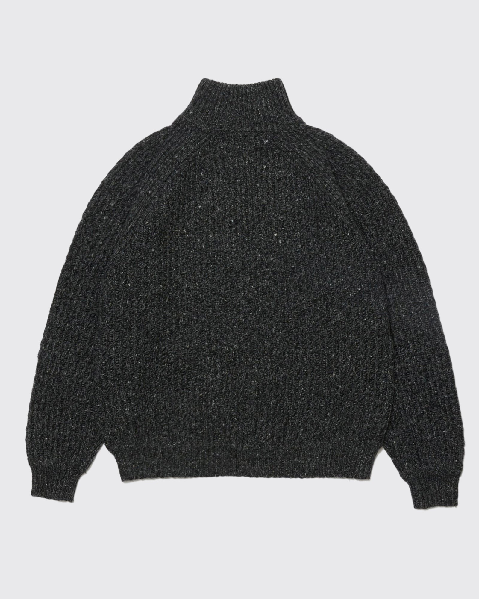 DIAGONAL ZIP JACQUARD SWEATER