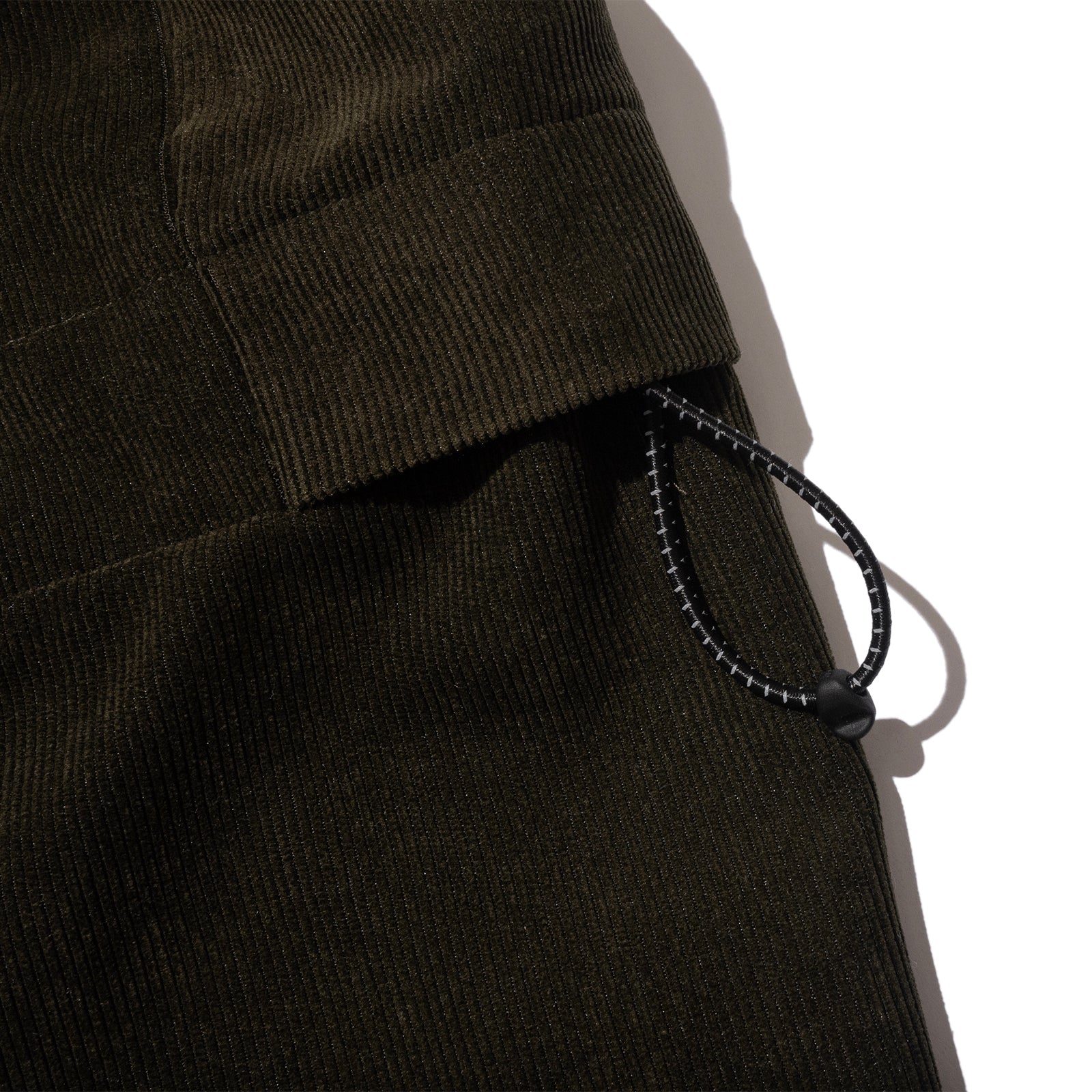 ACTIVE CORD HOODED WARMER (Olive)