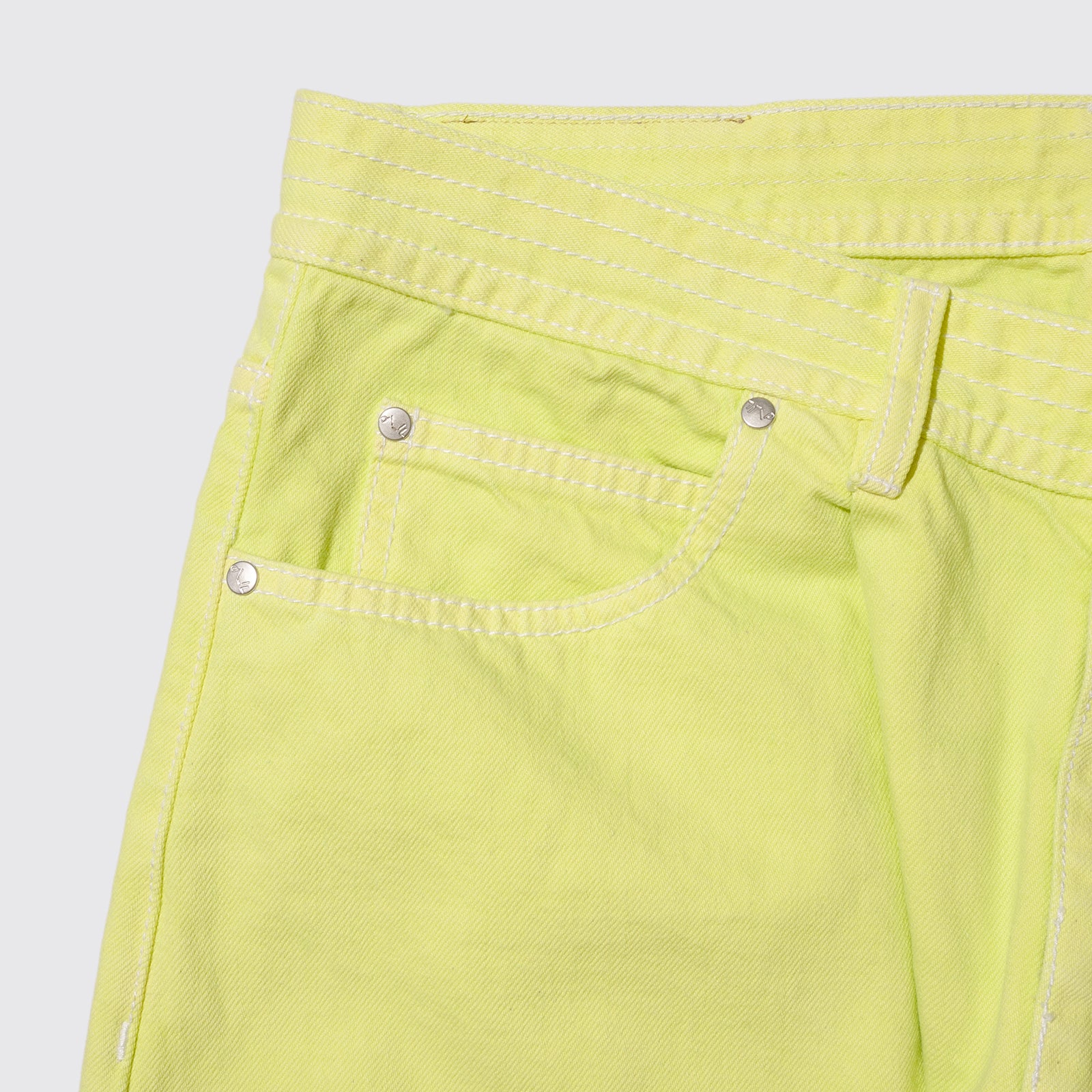 SILVER DUB O/D DENIM JEANS (Lime)