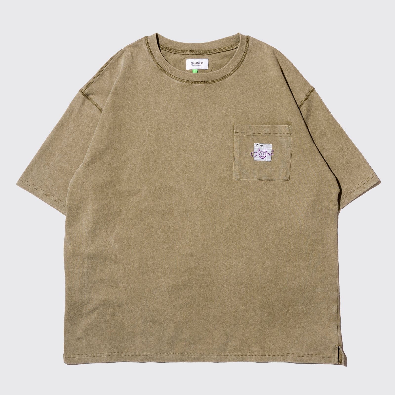 AsCIID WASH HEAVY PK TEE (Olive)