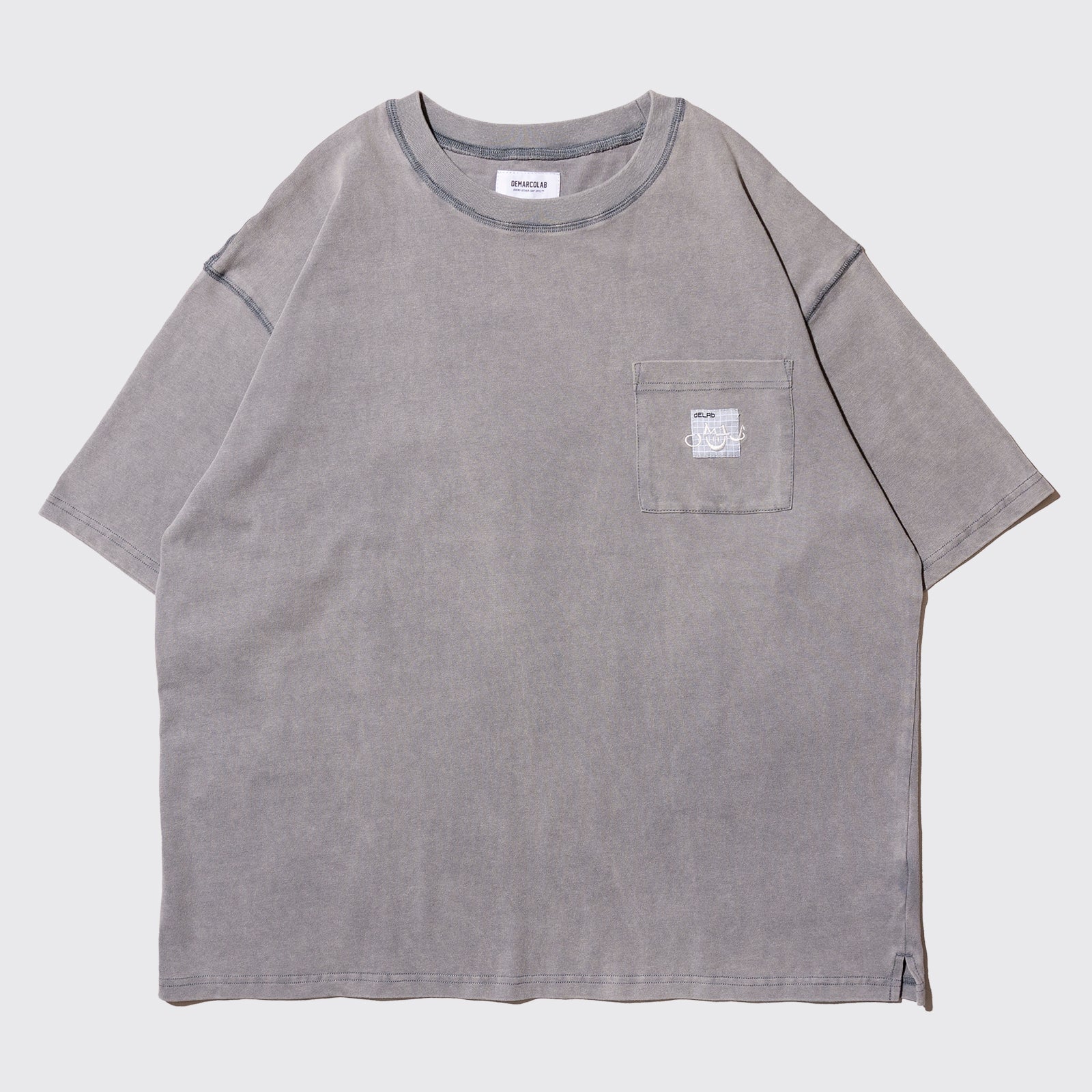 AsCIID WASH HEAVY PK TEE (Smoke)