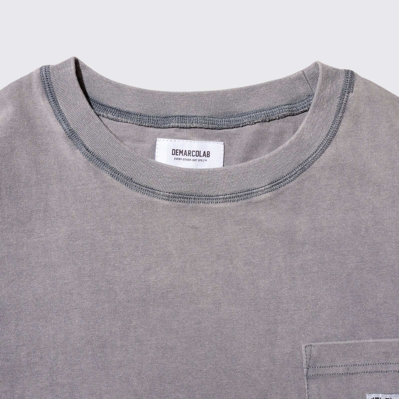 AsCIID WASH HEAVY PK TEE (Smoke)