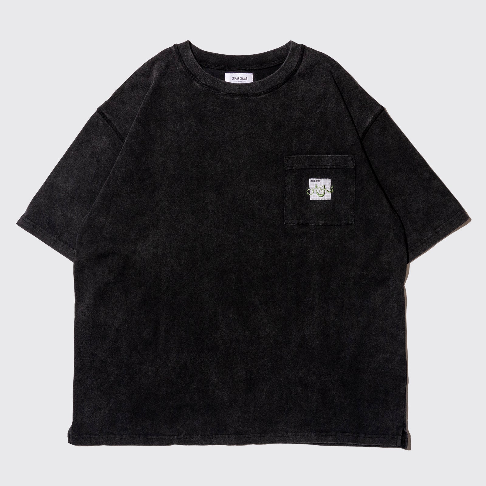 AsCIID WASH HEAVY PK TEE (Black)