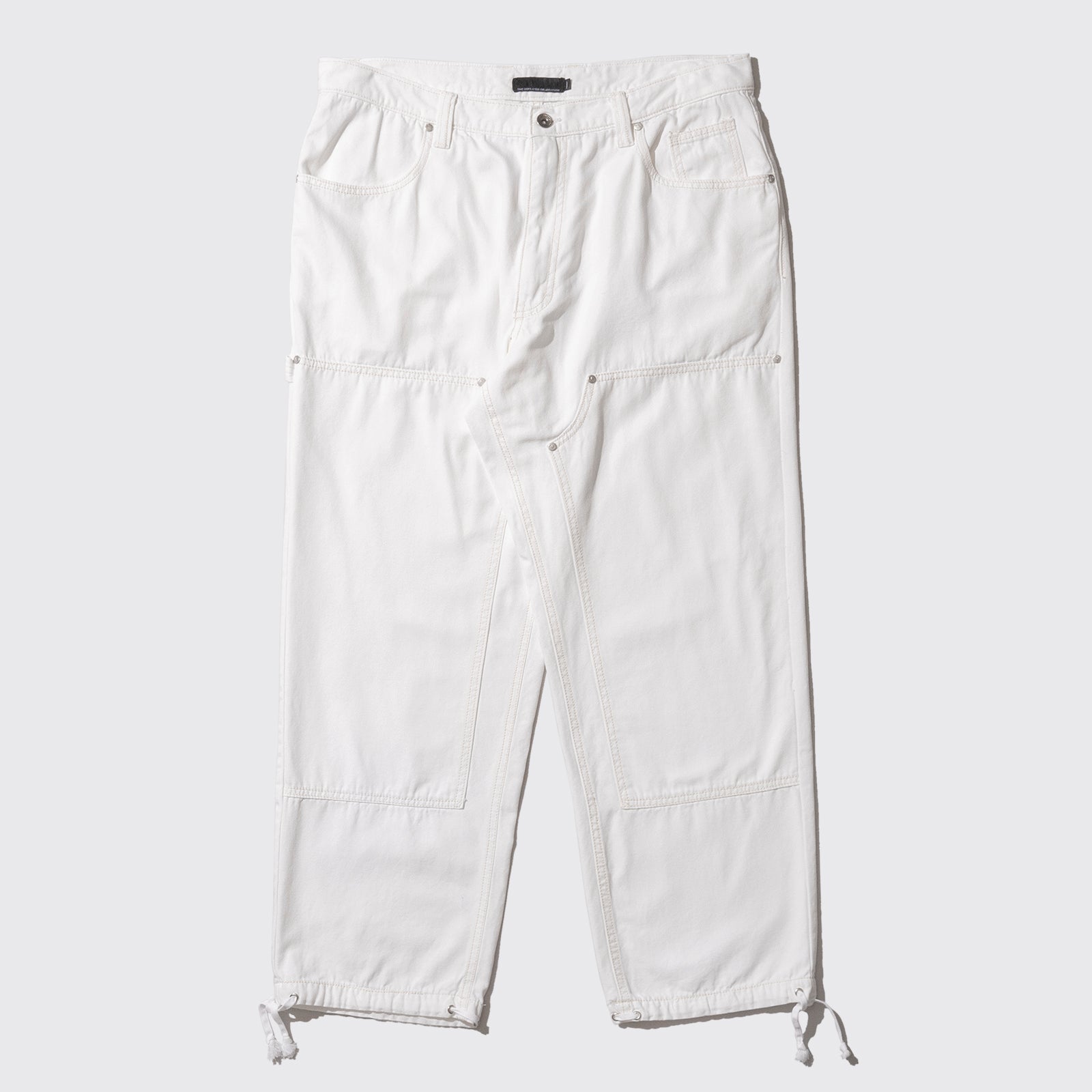 ASHTRAY DOUBLE KNEE PANTS (White)