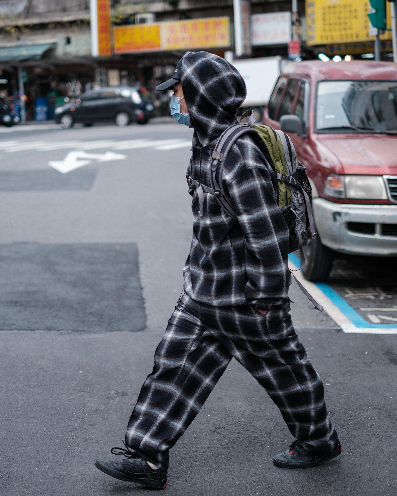 PLAID CRUISER CHINO (Black)