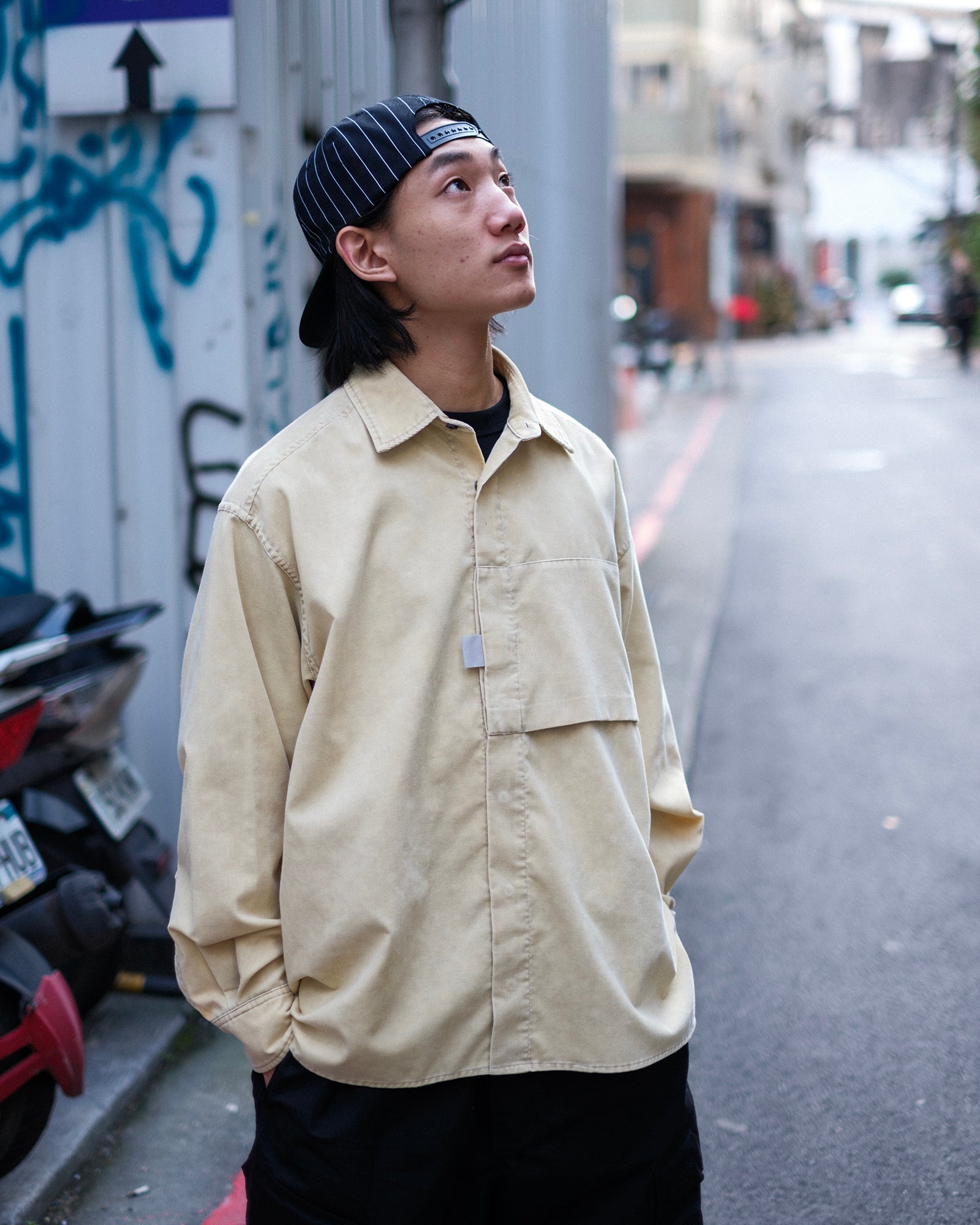 PERFORMANCE CORD. SHIRT (Beige)