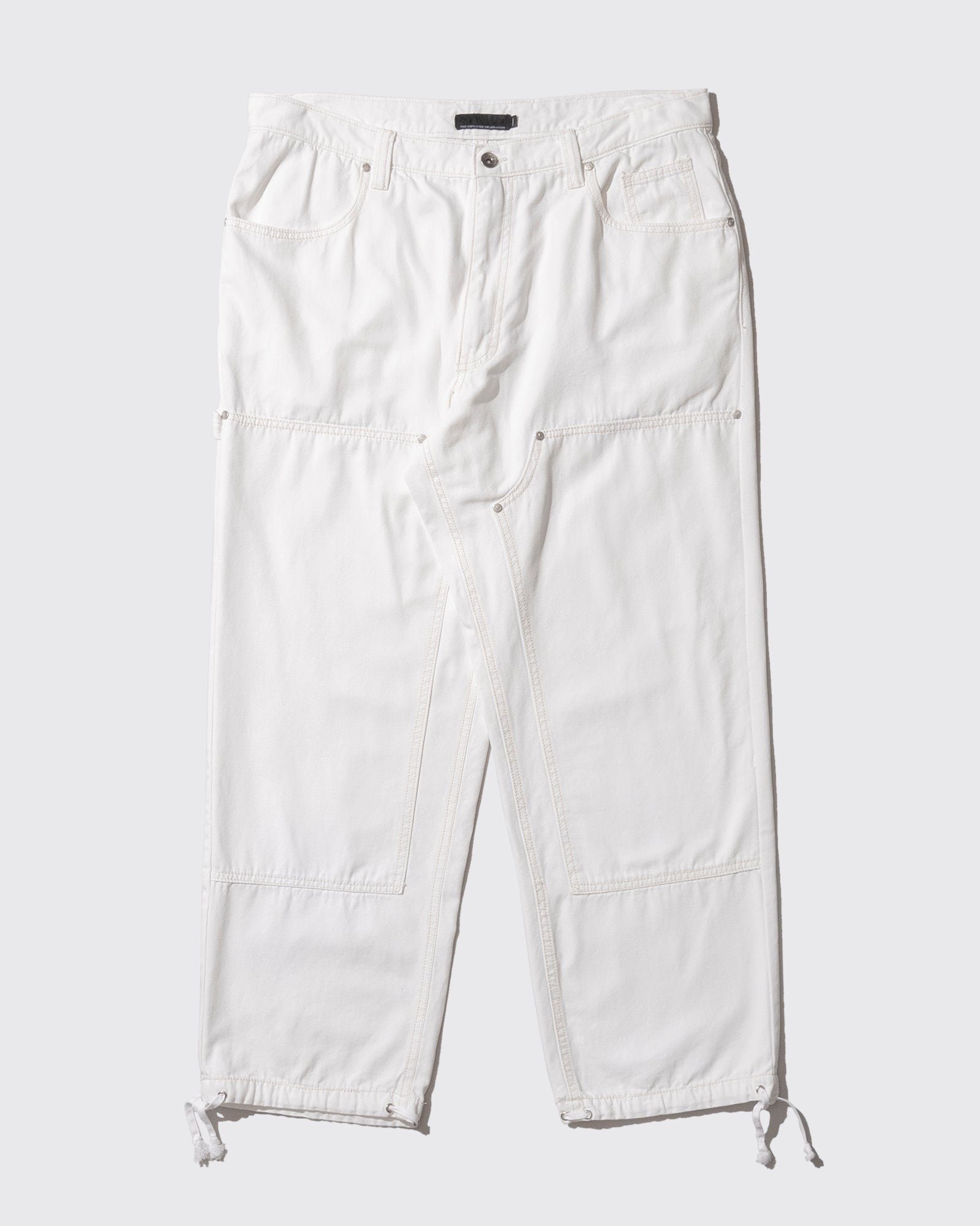 ASHTRAY DOUBLE KNEE PANTS (White)