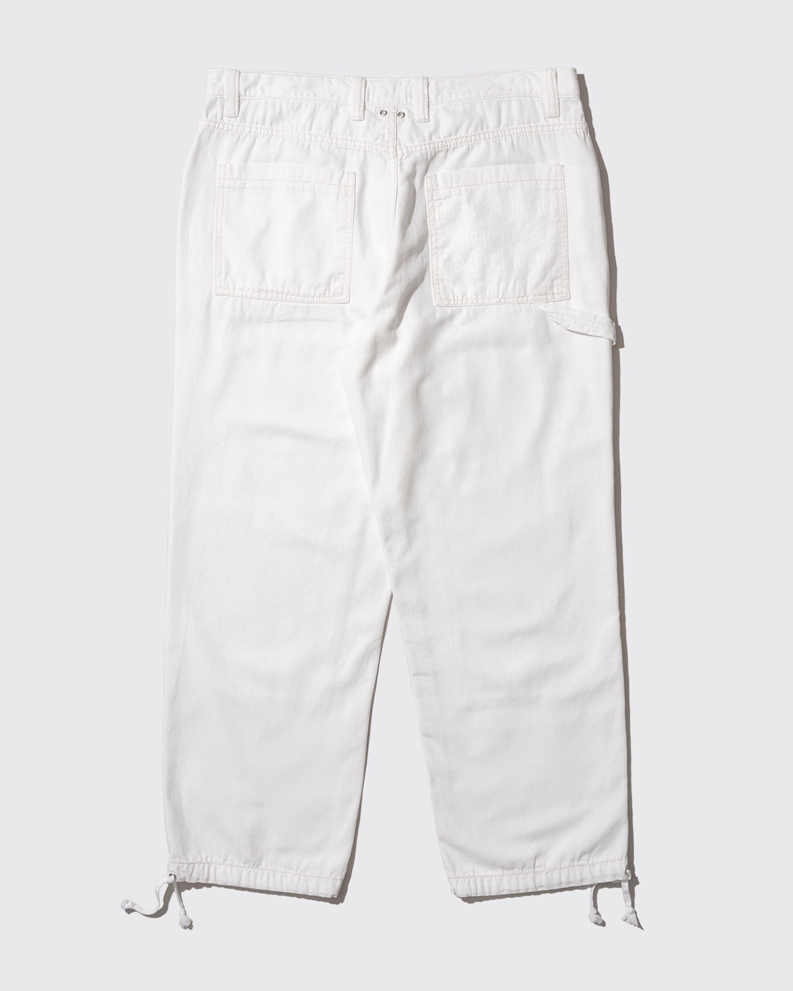 ASHTRAY DOUBLE KNEE PANTS (White)