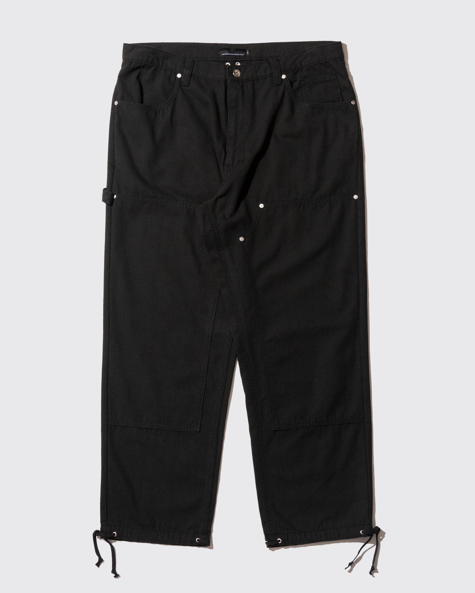 ASHTRAY DOUBLE KNEE PANTS (Black)