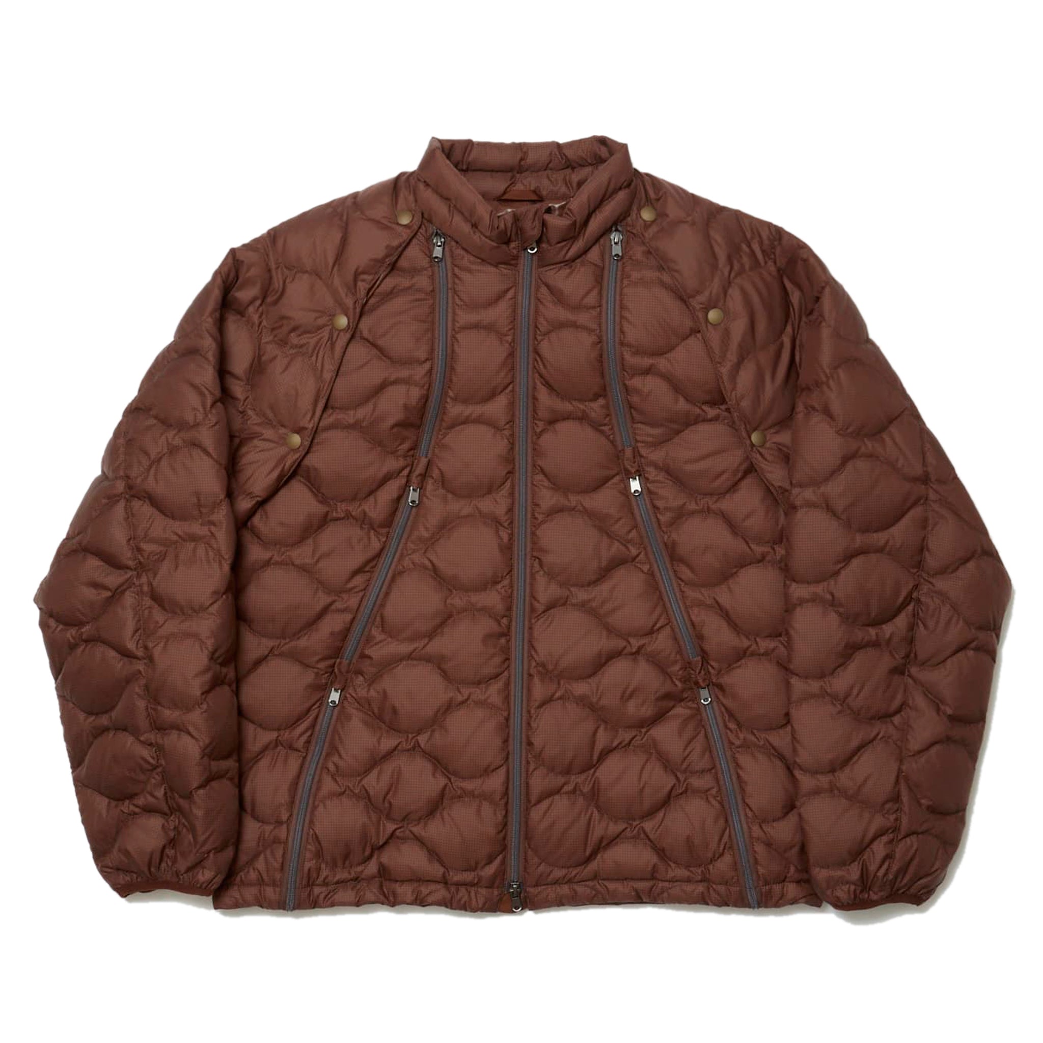 REMOVABLE SLEEVE DOWN JACKET (Coffee)