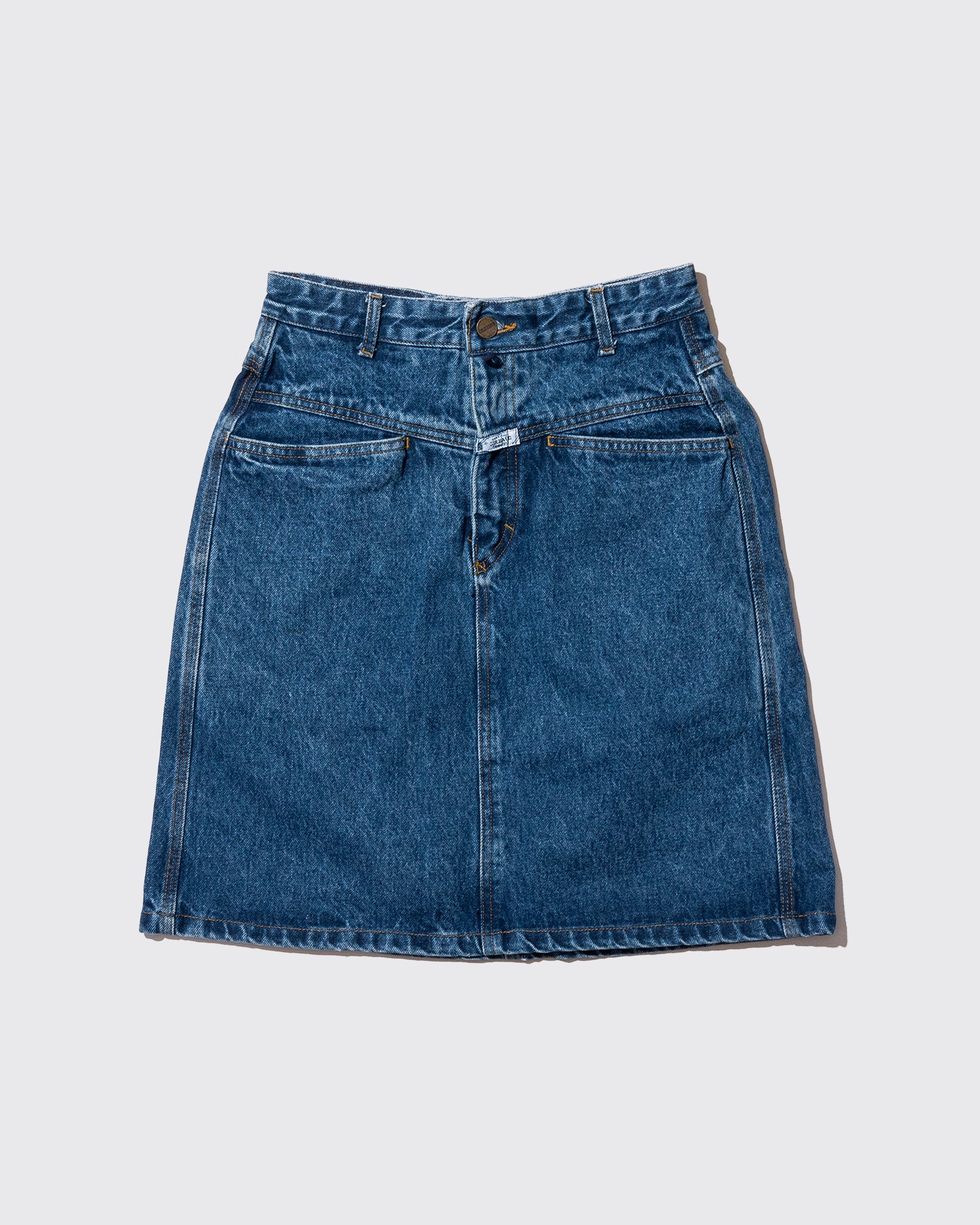 "X" DENIM SKIRT