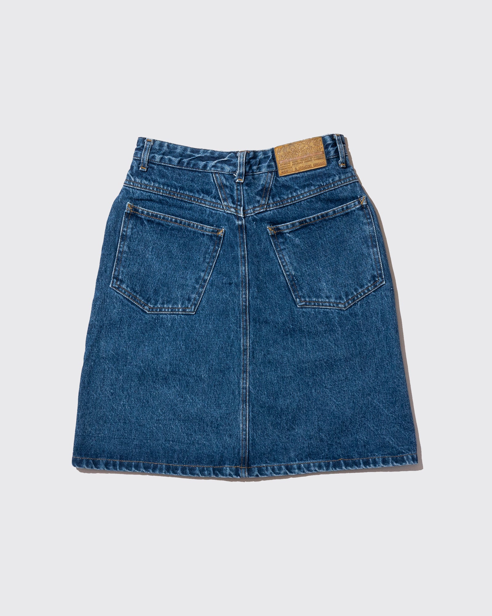 "X" DENIM SKIRT