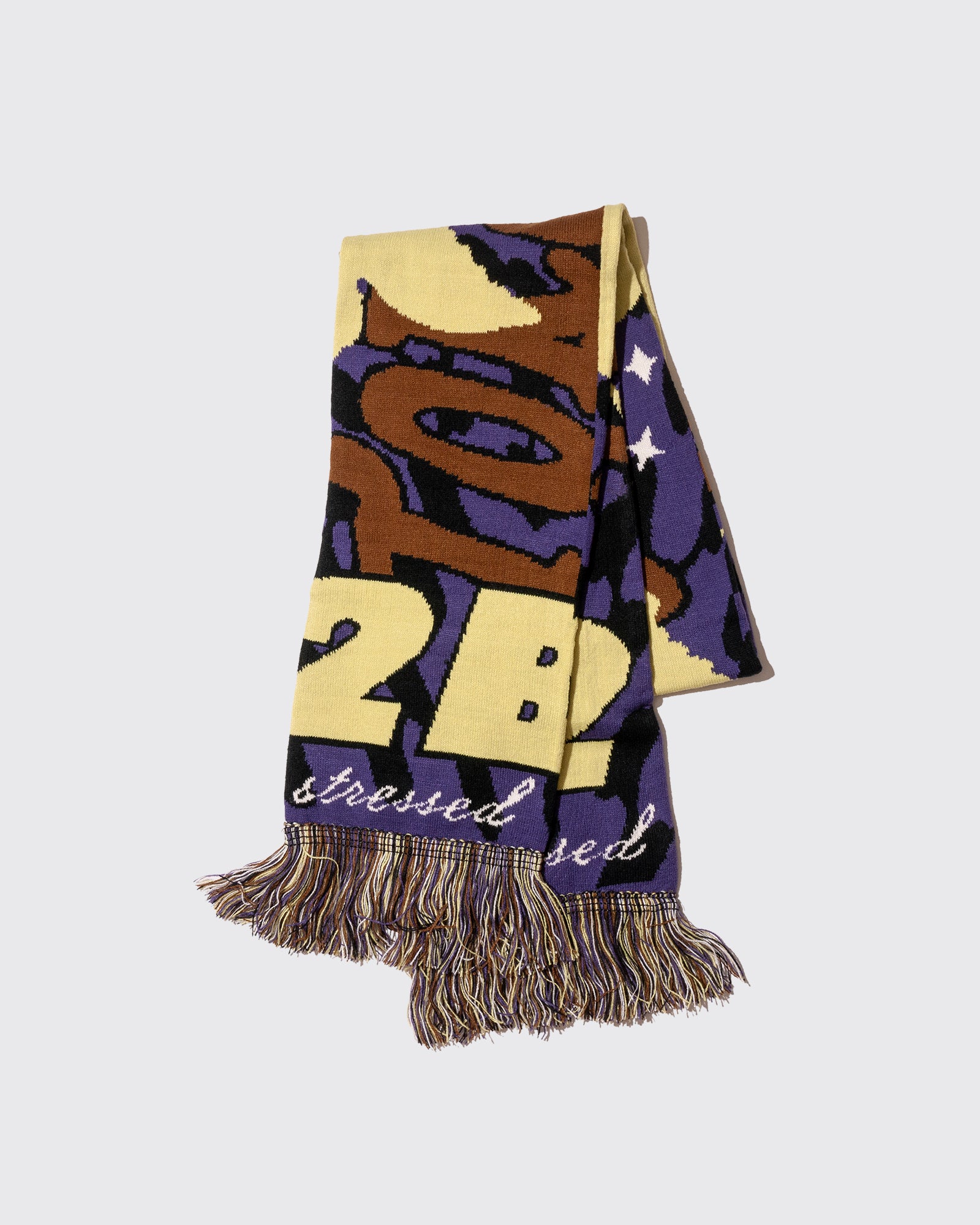 2B Jacquard Knit Scarf