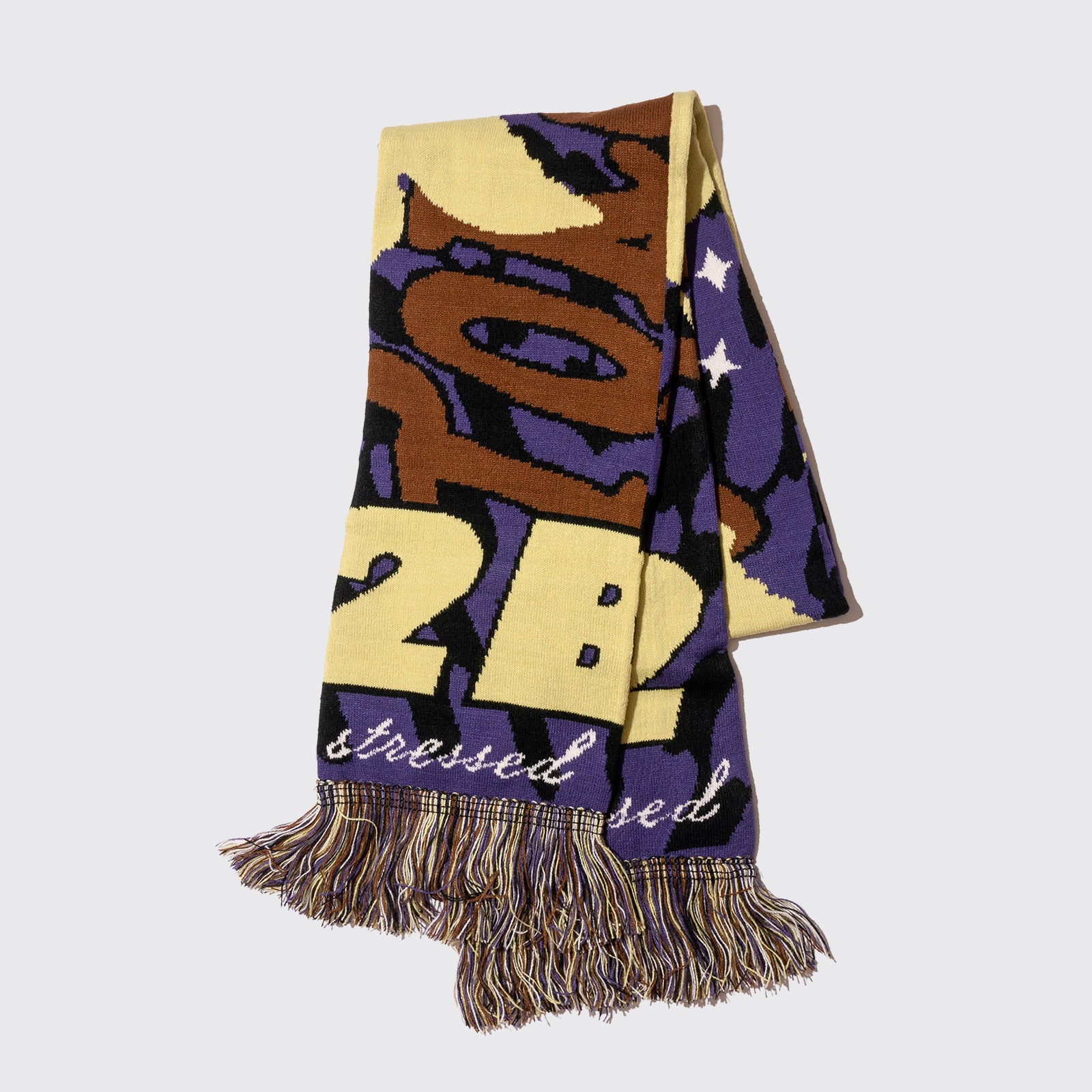 2B Jacquard Knit Scarf