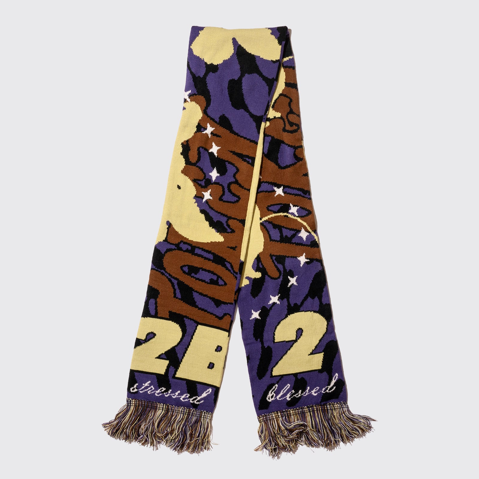 2B Jacquard Knit Scarf