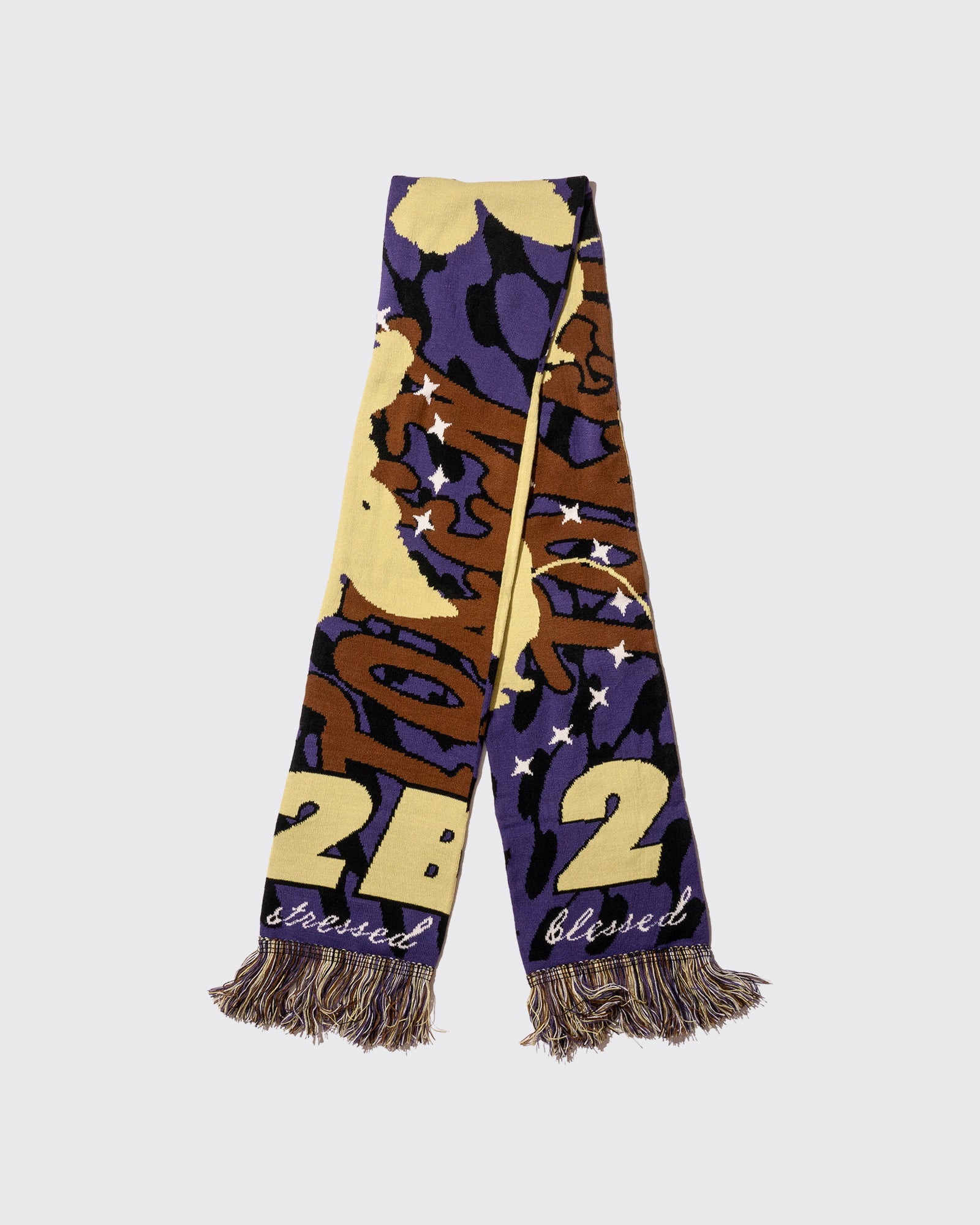 2B Jacquard Knit Scarf