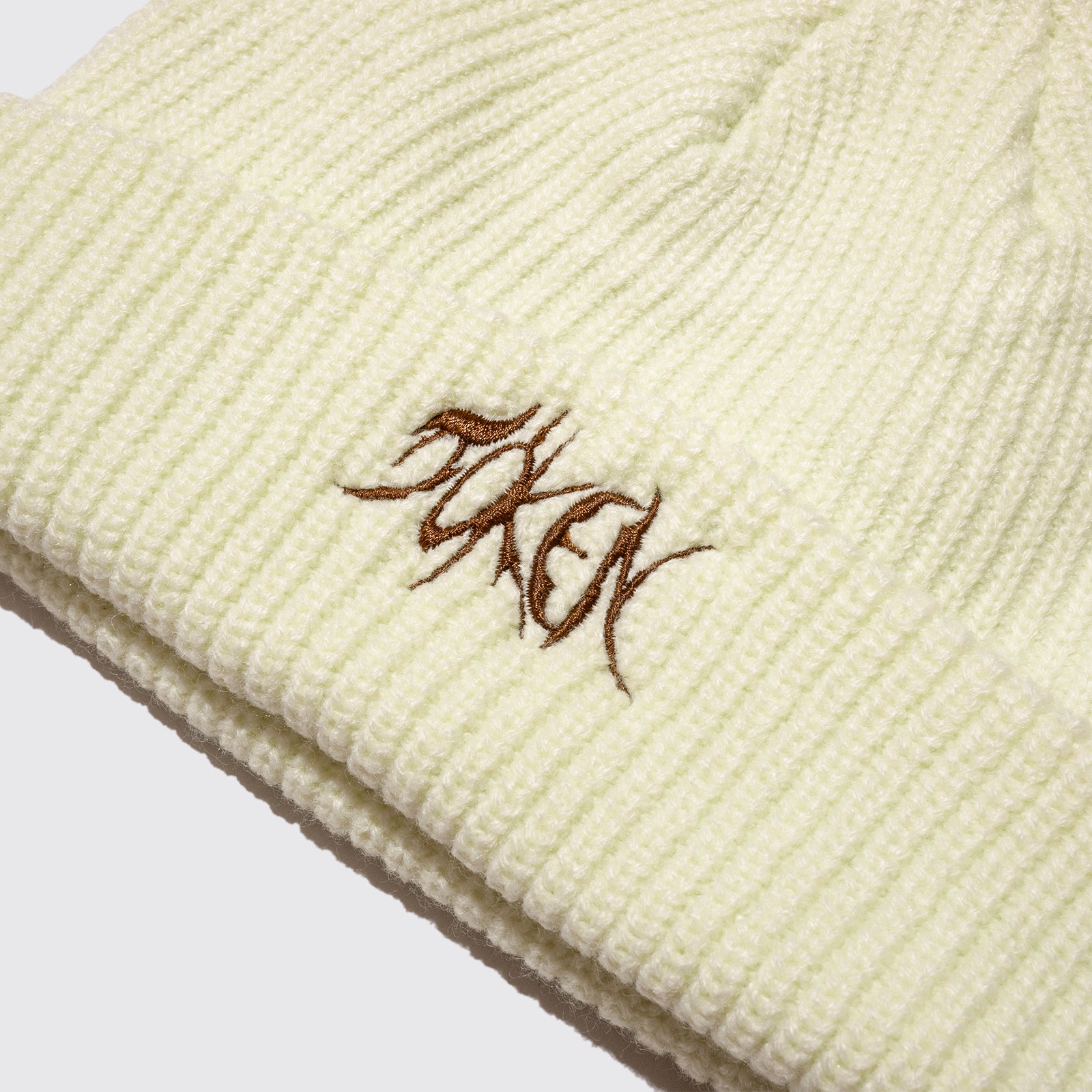 Logo Cable Knit Beanie