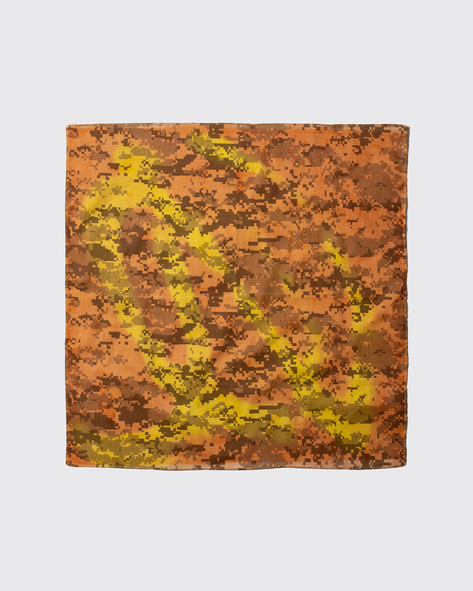 DIGI CAMO GRID BANDANA (Orange*Yellow)