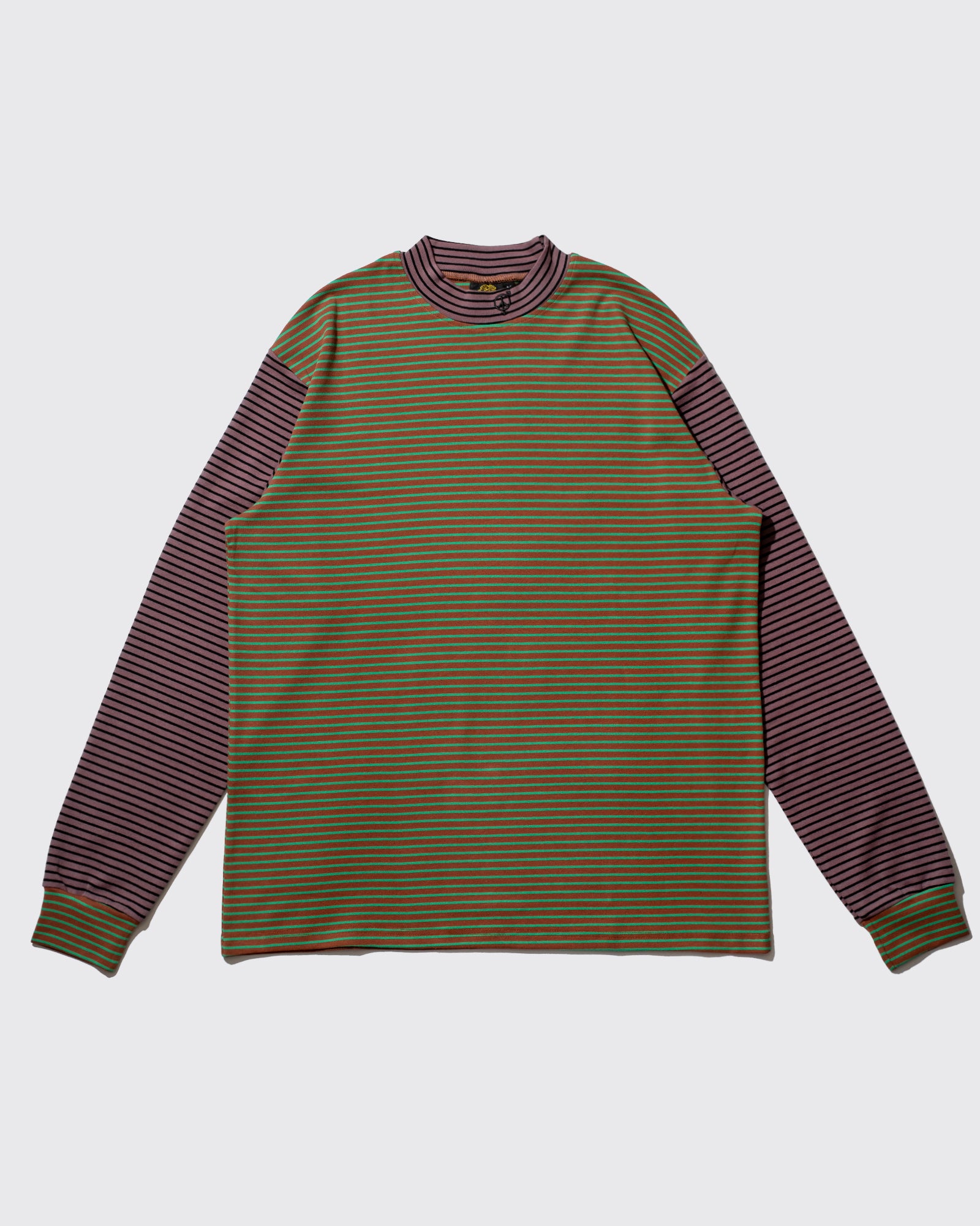 STRIPED MOCK NECK 2.0