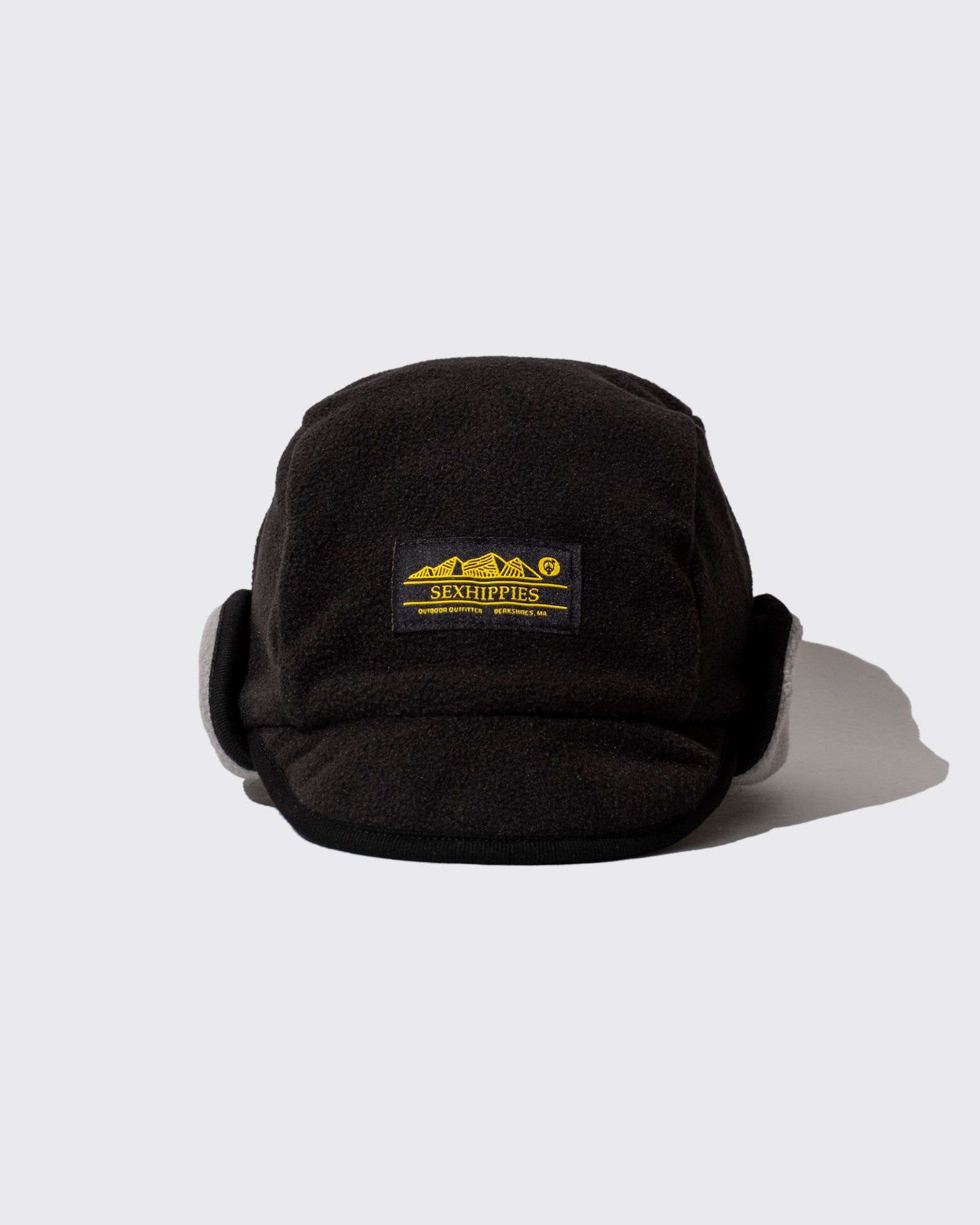 FLEECE MOUNTAIN HAT (Black*Grey)