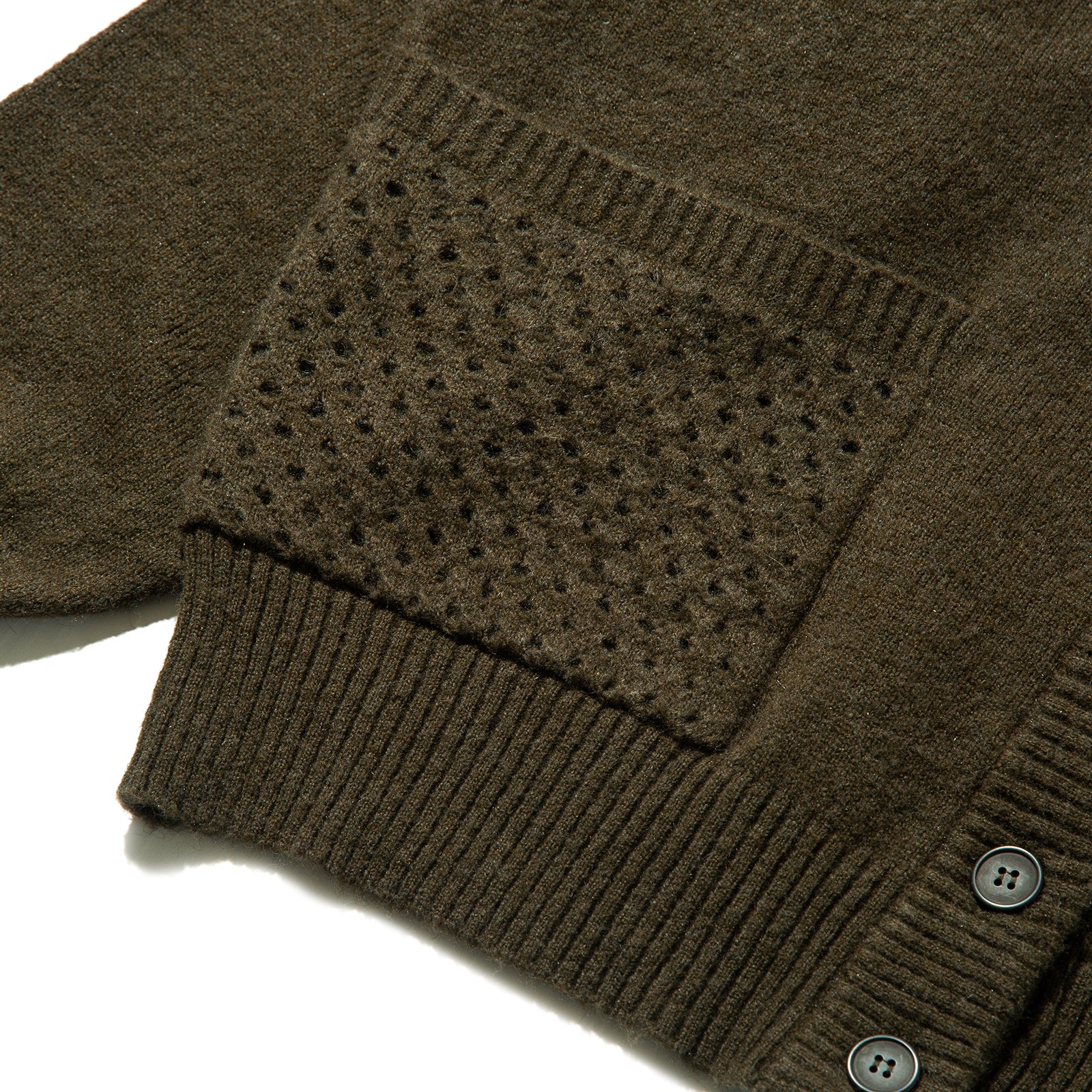 VENT PANEL KNIT CARDIGAN (Coyote)
