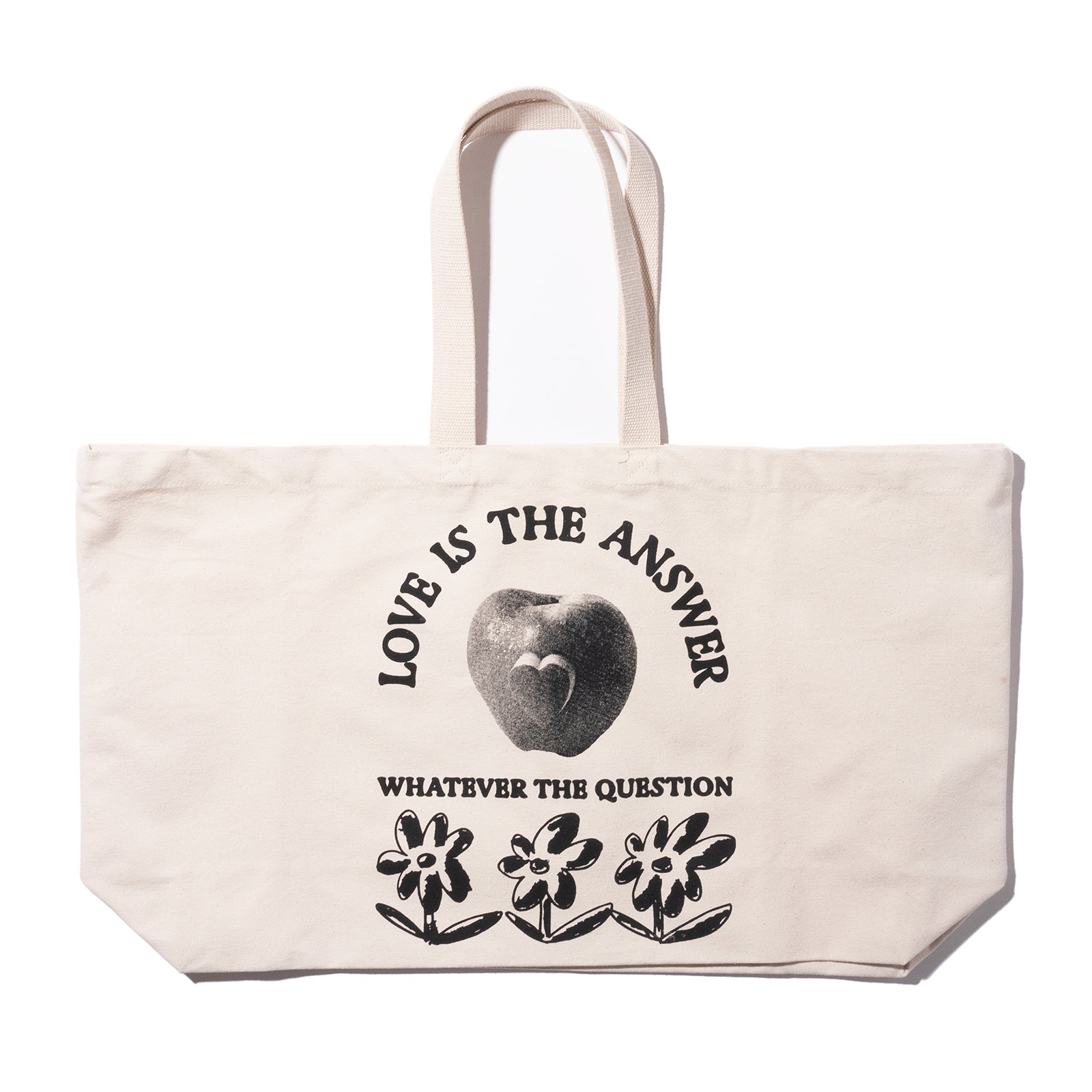 LOVE IS THE ANSWER SHOPPING BAG