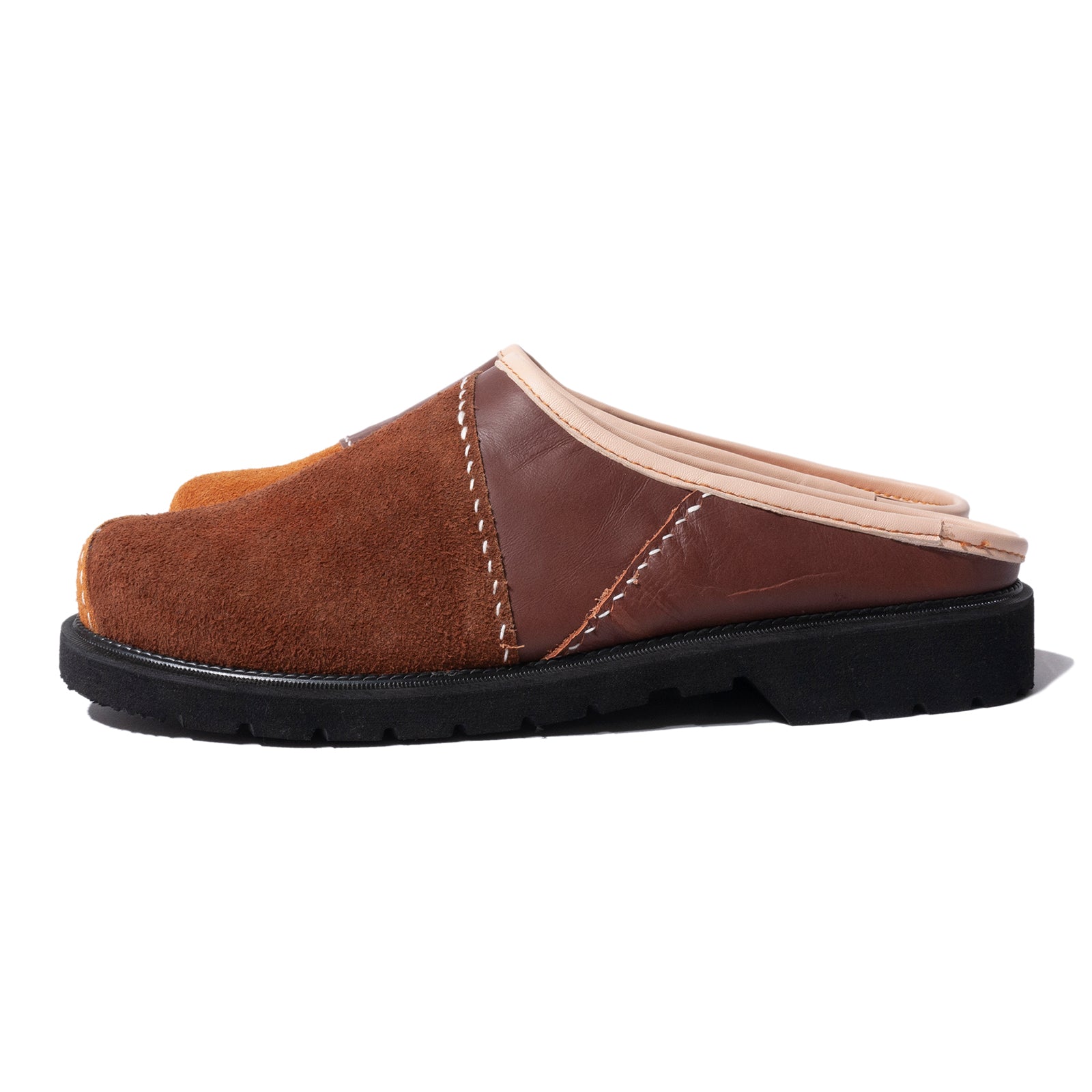 PATCH LEATHER MULE